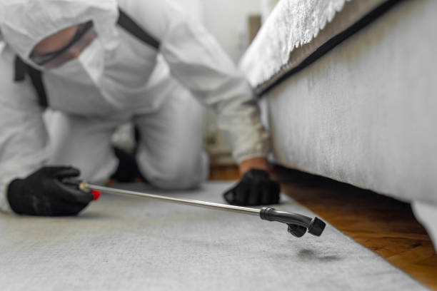 Professional Mosquito Control technician working in Iola, WI